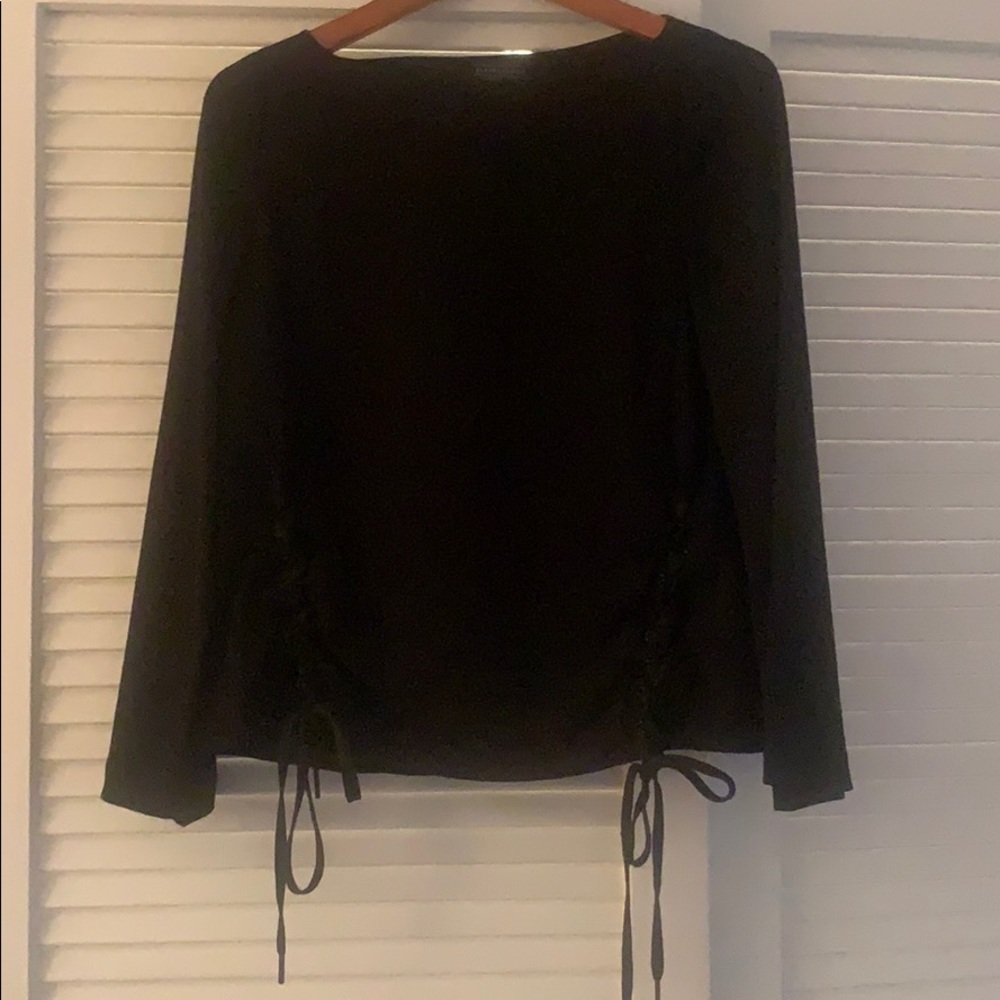 Eleven Paris Blouse with Lace Up Sides